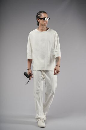 ست بالاتنه و پائین تنه نباتی مردانه بافتنی Butik - کد 924315753