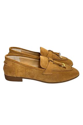 کفش لوفر قهوه ای زنانه جیر TUFAN SHOES - کد 924774851