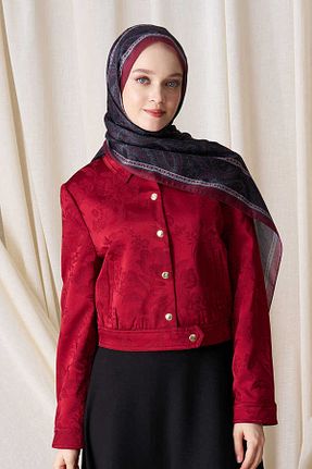 شال زرشکی زنانه پنبه ای Madame Polo - کد 924316148