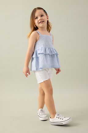 بلوز آبی بچه گانه رگولار Defacto - کد 825411855