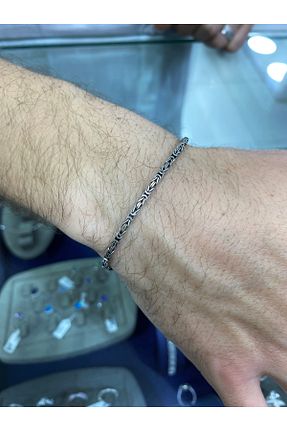 دستبند نقره مردانه 925 عیار JEWELRY - کد 924324718