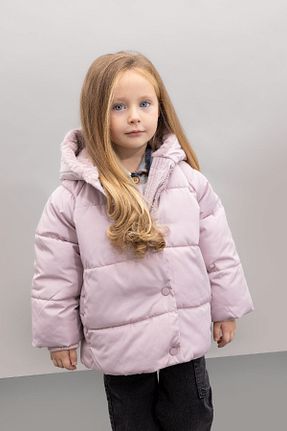 کاپشن بنفش بچه گانه رگولار Defacto - کد 848421897