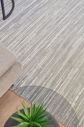 فرش طوسی قابل شستشو Kaşmir Halı - کد 887063824