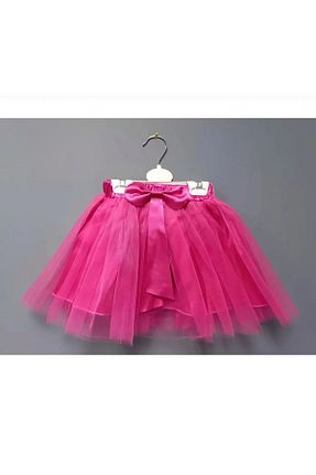دامن صورتی بچه گانه پارچه Nacar - کد 924320541