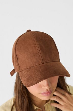 کلاه قهوه ای زنانه پلی استر Stradivarius - کد 924334935