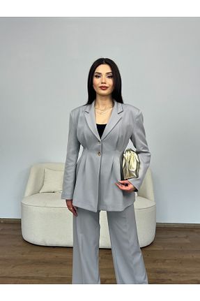 کت طوسی زنانه اورسایز Nesil - کد 924345380