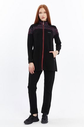 ست گرمکن حجاب مشکی زنانه رگولار POLO SPEED - کد 927269074