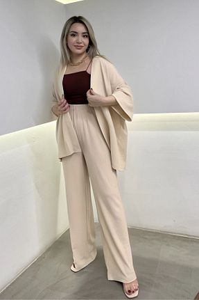 ست بالاتنه و پائین تنه زنانه بافتنی YAKAMEL - کد 924355426