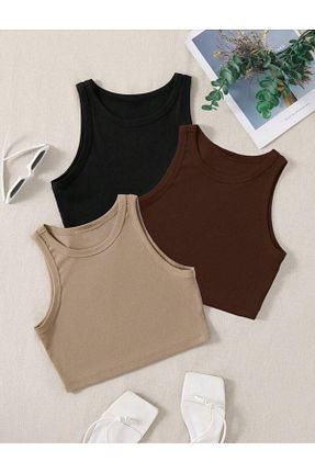 بلوز رنگی زنانه یقه هالتر bemmoda - کد 924354895