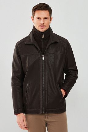 کاپشن قهوه ای مردانه رگولار Derimod - کد 31234860