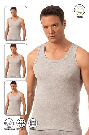 رکابی طوسی مردانه %100 پنبه ÖZKAN underwear - کد 985369