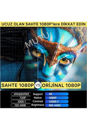 پروژکتور مشکی 4K MUTU - کد 924344920