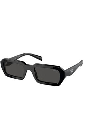 عینک آفتابی مشکی بچه گانه مستطیل Prada - کد 794367203