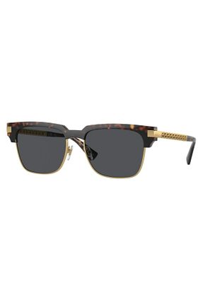 عینک آفتابی قهوه ای مردانه UV400 Versace - کد 794363393
