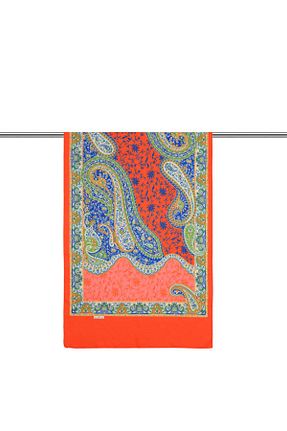 روسری نارنجی پنبه ای Bursa İpek - کد 924359646