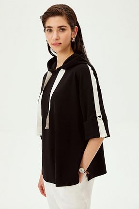 سوئیشرت مشکی زنانه رگولار Allyco - کد 923526971