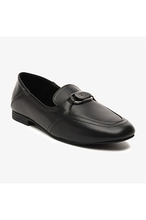 کفش لوفر مشکی زنانه چرم خالص Greyder - کد 924805661