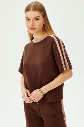 تیشرت رنگی زنانه اورسایز Allyco - کد 923489583