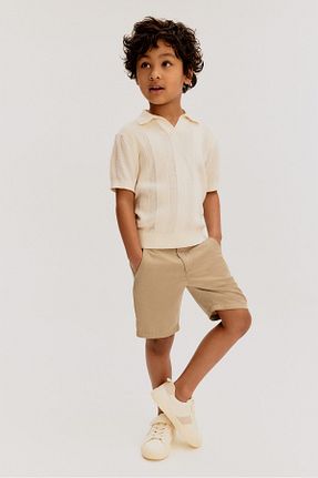شلوارک و برمودا بژ بچه گانه پنبه ای H&M - کد 925039548