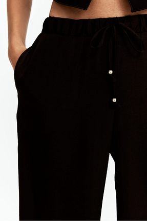 شلوار مشکی زنانه پنبه ای H&M - کد 924394837