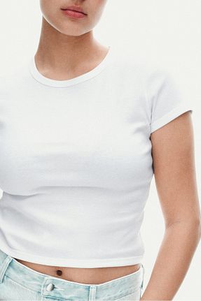 تیشرت زنانه اسلیم فیت H&M - کد 924396003