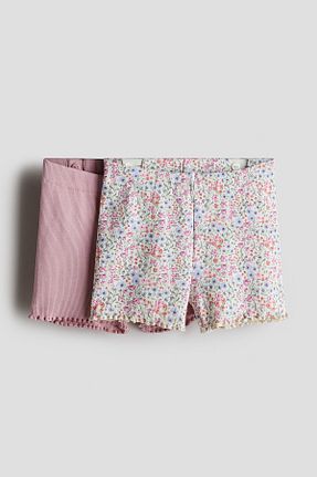 شلوارک و برمودا صورتی بچه گانه پنبه ای H&M - کد 925003447