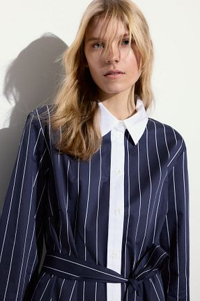 لباس سرمه ای زنانه بافتنی H&M - کد 924395960
