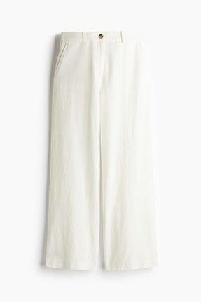 شلوار زنانه مخلوط کتان H&M - کد 924396417