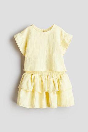 دامن زرد بچه گانه ساده H&M - کد 925039020