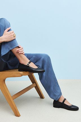 کفش کلاسیک مشکی زنانه چرم خالص Ziya - کد 896702581