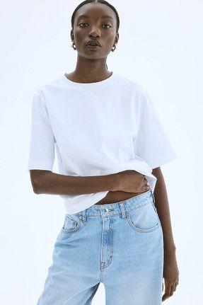 تیشرت زنانه پنبه ای H&M - کد 924396180