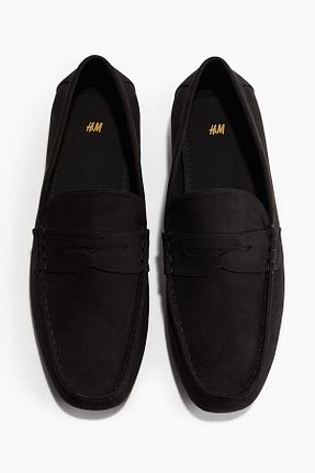 بابت مشکی مردانه چرم خالص H&M - کد 925039266