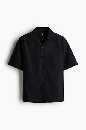 پیراهن مشکی مردانه رگولار H&M - کد 924396923