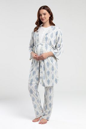 ست لباس راحتی بارداری زنانه مخلوط ویسکون ROZELT - کد 925039848