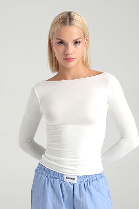 بلوز نباتی زنانه ساده SHEISMONO - کد 903041245
