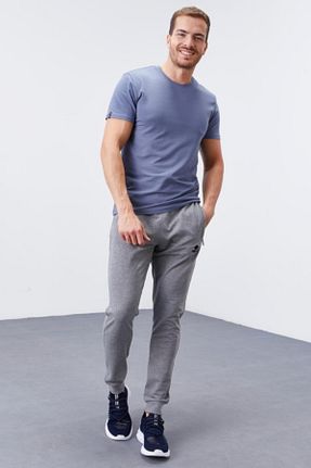 شلوار کرمگن طوسی مردانه پاچه تنگ TOMMY LIFE - کد 666759177