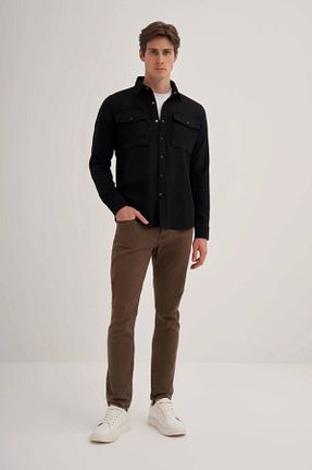 پیراهن مشکی مردانه رگولار Cazador - کد 899388568