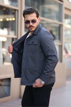 کت طوسی مردانه اسلیم gm giyimarket - کد 924448397