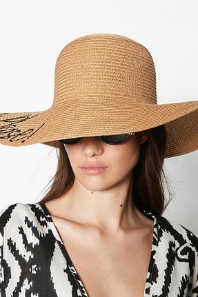 کلاه قهوه ای زنانه حصیر C&CITY - کد 685704920