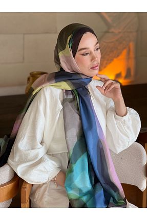 شال رنگی زنانه پنبه ای Modakaşmir - کد 924464411