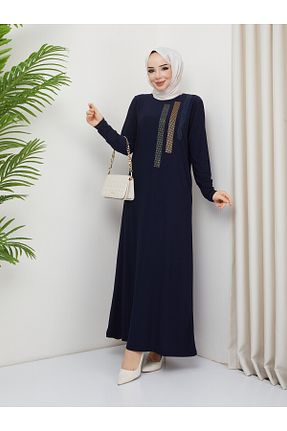 لباس حجاب سرمه ای زنانه رگولار modamira - کد 804039345