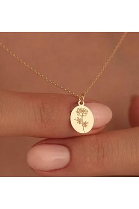 گردنبند نقره زرد زنانه 925 عیار Green - کد 904678981
