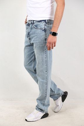 شلوار جین آبی مردانه پاچه پهن Ofzensport - کد 924461979