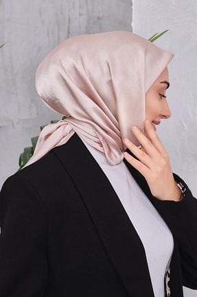 روسری بژ ساتن Golden Rose - کد 924486648