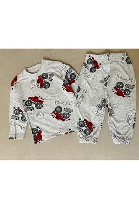 ست لباس راحتی طوسی بچه گانه چاپی SANTRALBEBE - کد 924483209
