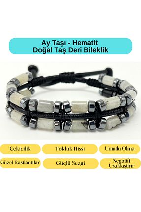 دستبند جواهر رنگی مردانه سنگ طبیعی YILDIZ DOĞAL TAŞ - کد 924494603