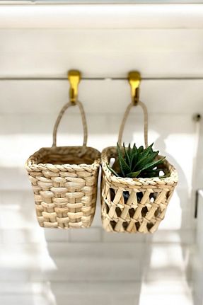 سبد قهوه ای حصیر AFRALYAHOME - کد 443334883