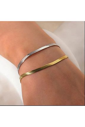دستبند استیل (فولاد) زرد زنانه استیل ضد زنگ Tudivanyu Aksesuar - کد 924500525