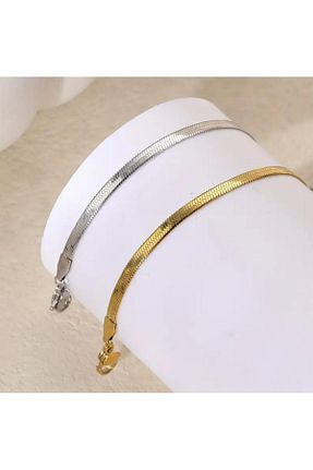 دستبند استیل (فولاد) زرد زنانه استیل ضد زنگ Tudivanyu Aksesuar - کد 924500525