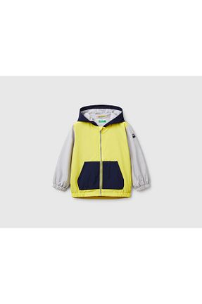 بادگیر و بارانی زرد بچه گانه آستر دار United Colors of Benetton - کد 925700487